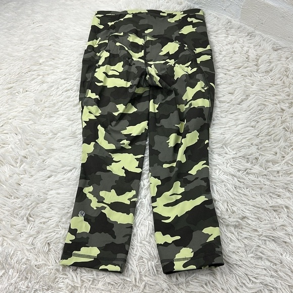 Lululemon Swift Speed High-Rise Crop 21" Heritage 365 Camo Crispin Green Multi - Picture 7 of 8